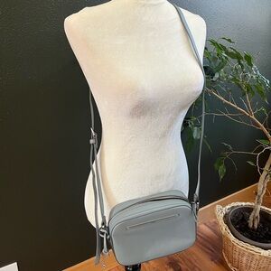 Elegant Gray Women's Fossil Crossbody Bag